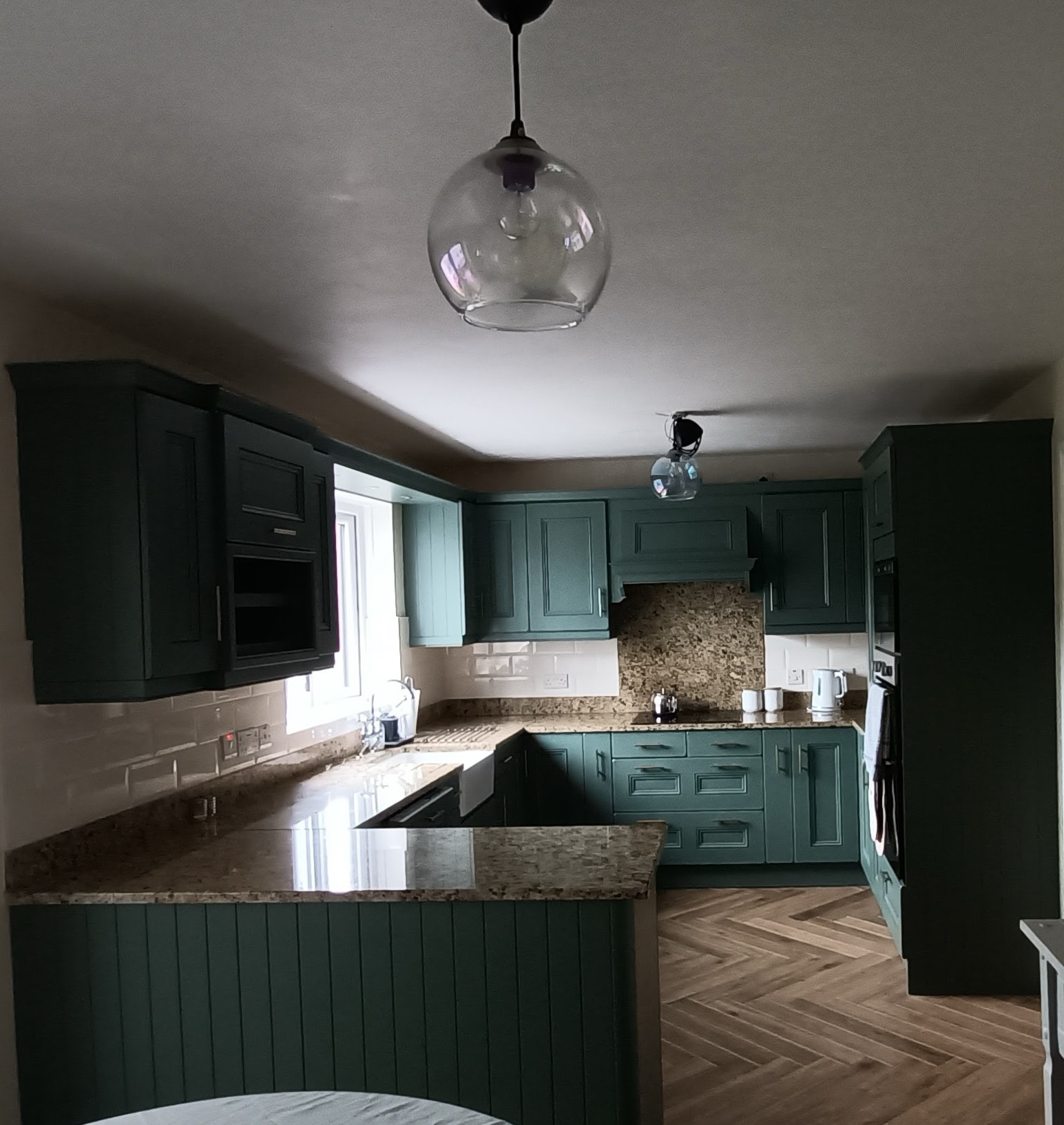 Hand painted kitchen in Bangor before