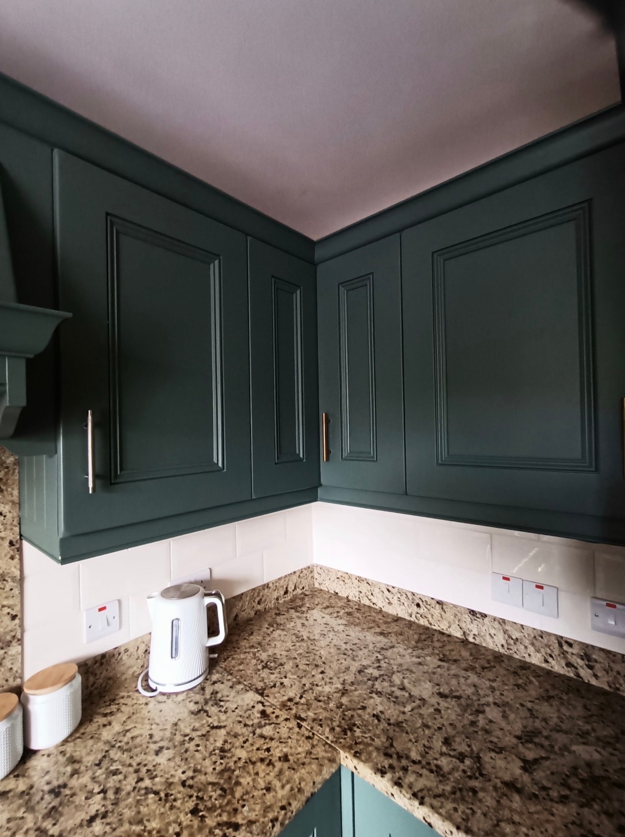 Hand painted kitchen in Bangor before
