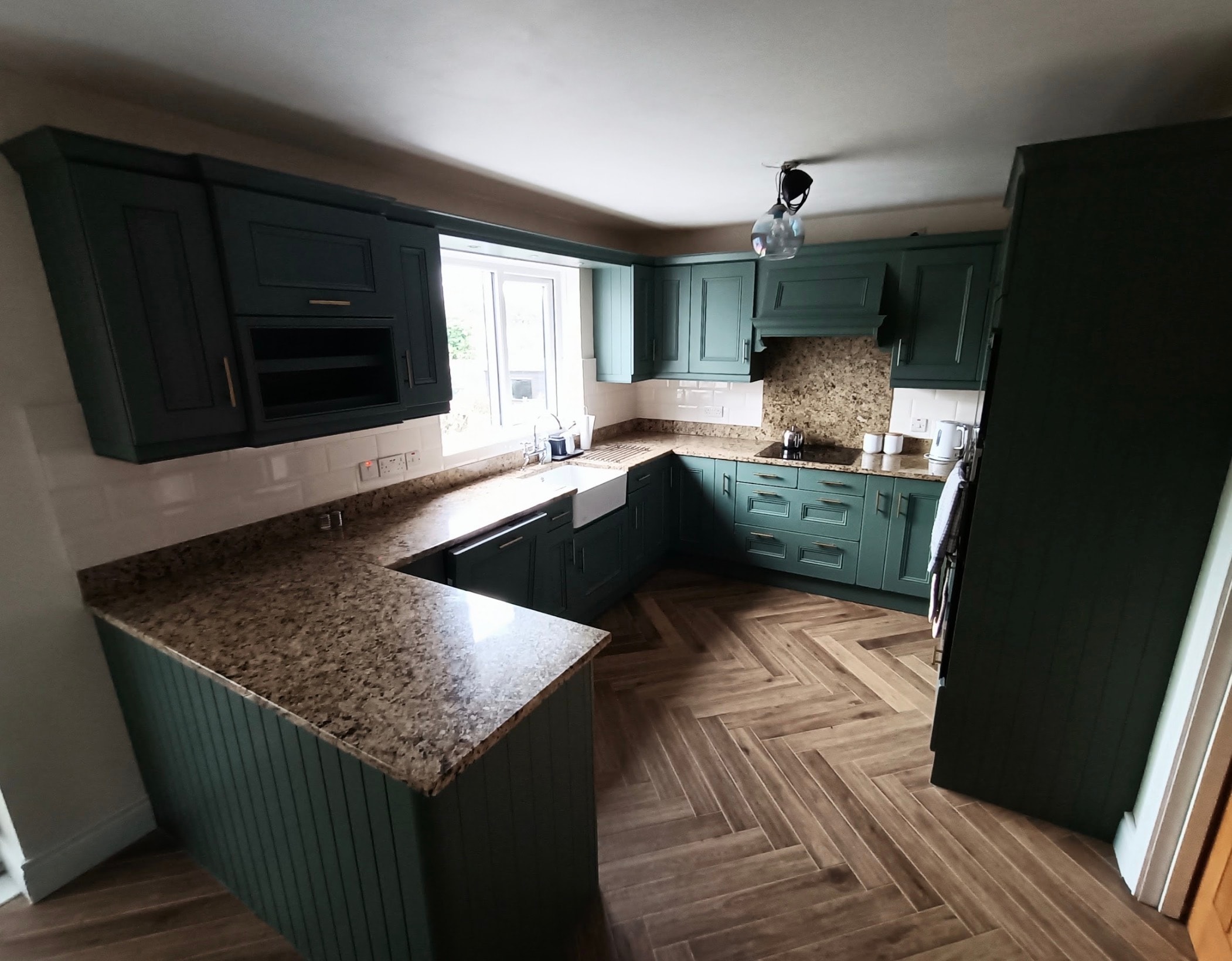 Hand painted kitchen in Bangor before