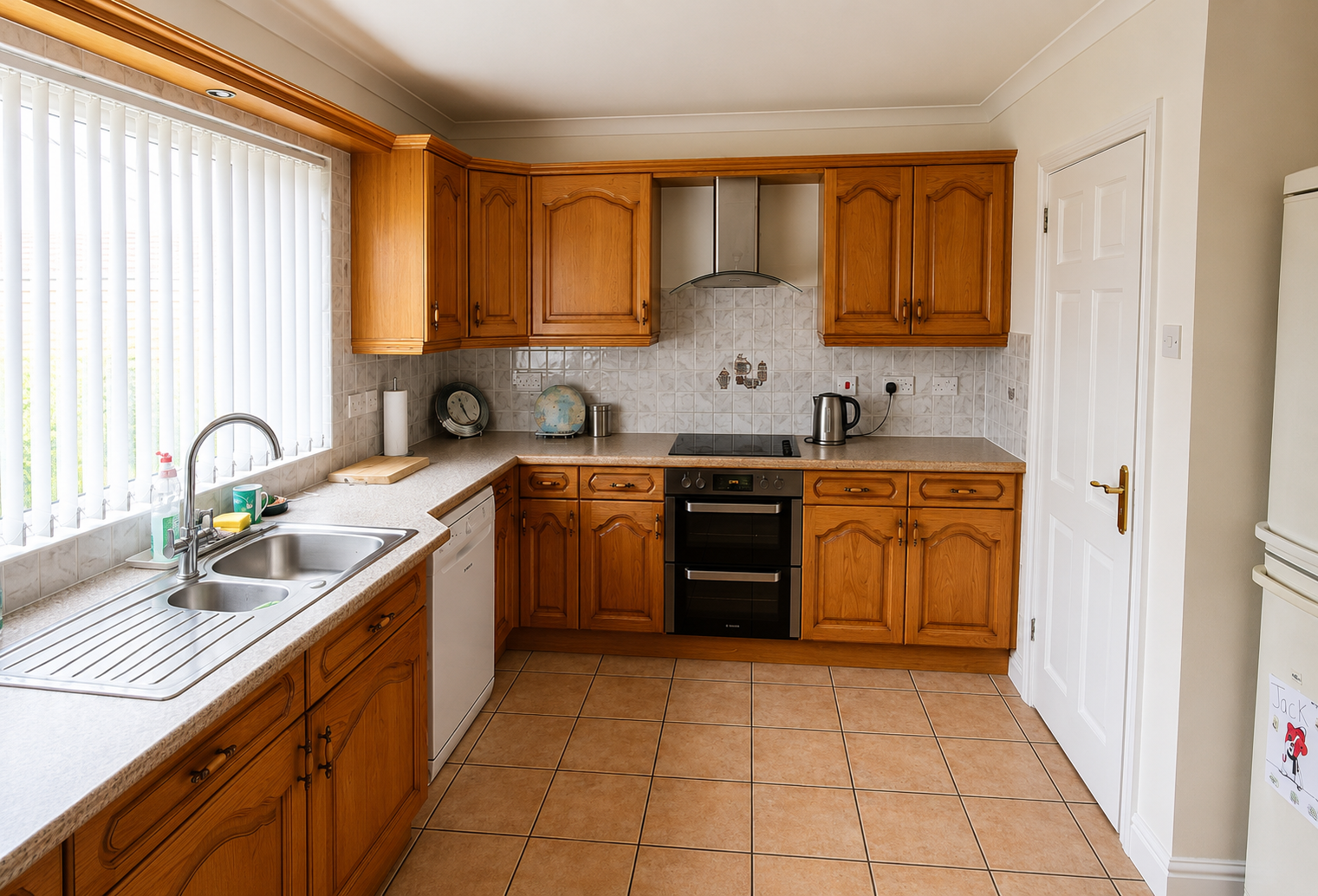 Hand painted kitchen in Bangor before
