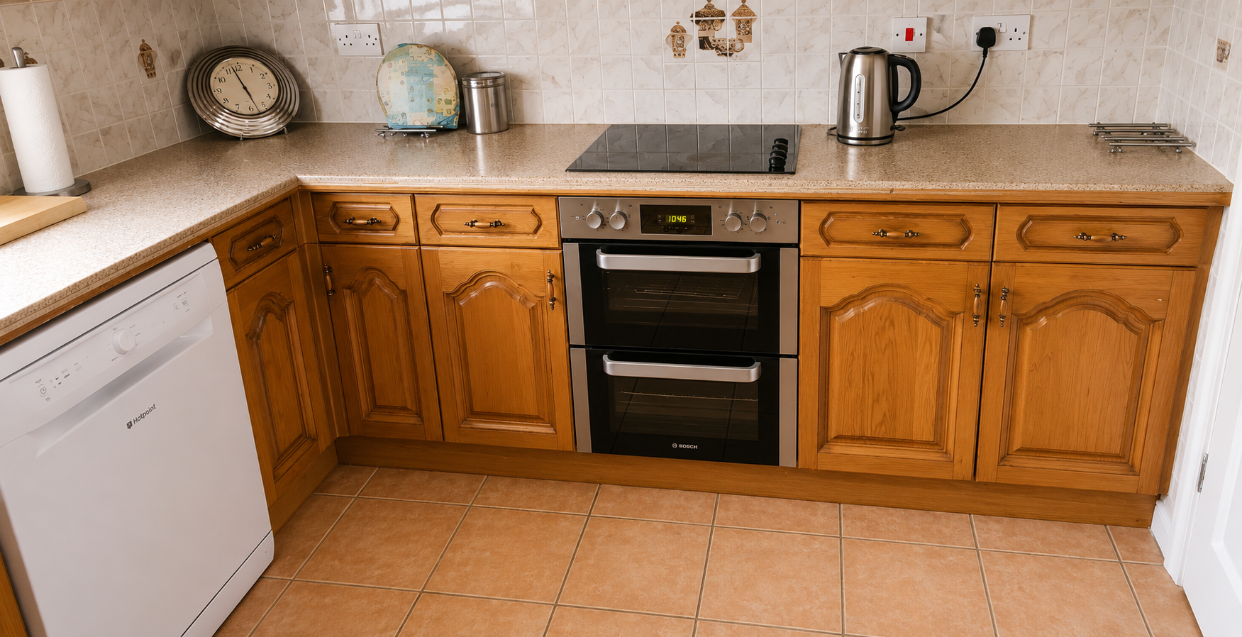 Hand painted kitchen in Bangor before